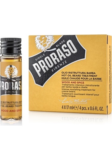 Proraso Sakal Bakım Yağı Sıcak Uygulama Bakım Yağ 4 x 17 ML