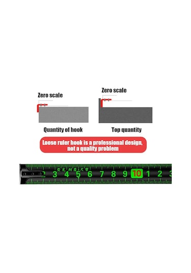 Beyaz 5 M 25mm-floresan Mezura 3 5 7.5 10 M Kalınlaşmış Şeffaf Ahşap Cetvel Yüksek Karbon Çelik Metre Ölçer Mesafe Ölçüm Bandı