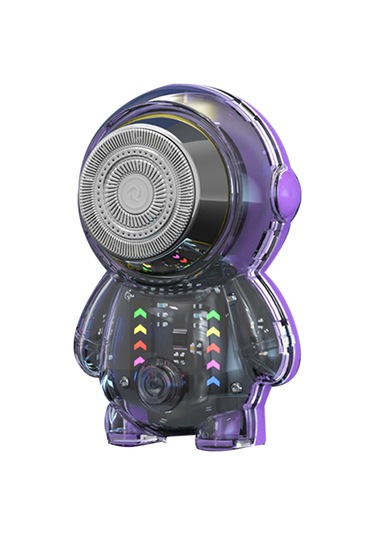 Xiaaokeji Astronot Elektrikli Tıraş Makinesi Rgb Işıklı Taşınabilir Usb Tıraş Makinesi Erkek C