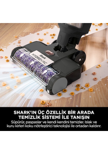 Shark Hydrovac Pro WD210EU Islak&Kuru Şarjlı Silme ve Süpürme Makinesi XL