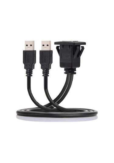 Ebitda Usb 3.0 Çift Uzatma Aux Kablosu 1m Cbtx Su Geçirmez Araba Kullanımı