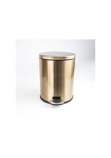 Hightower Ldq Paslanmaz Çelik 9.5l Altın Çöp Kovası, Pedallı, Sessiz Kapak, İç Mekan Kullanımı Altın Rengi
