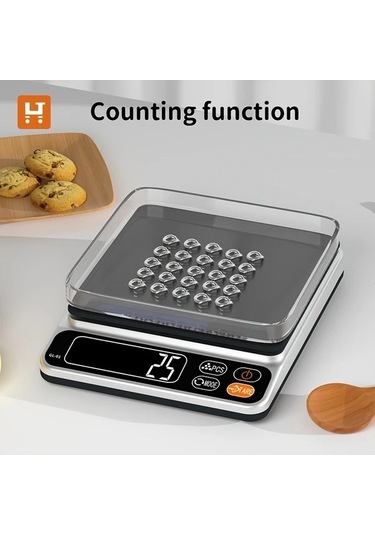 Fastbuy Wangxi Habuybuy Gl-01 Taşınabilir El Tipi Mutfak Tartısı 1kg 0.1g Hassasiyetli Elektronik Gram Ağırlık Tartısı Siyah Siyah
