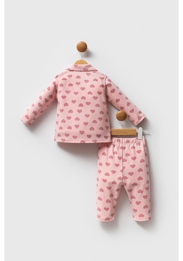U.s. Polo Assn. Kız Bebek Gömlek Pijama Açık Pembe-1701 Pembe