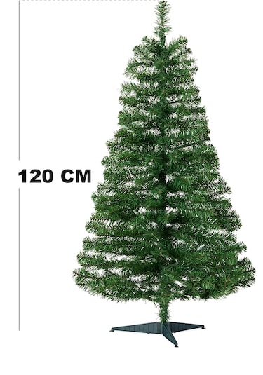 120cm Yılbaşı Ağacı Yeşil Çam Ağacı Plastik Ayaklı