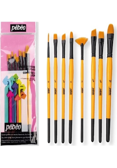 Pebeo Karma Fırça 8'li Set No:7