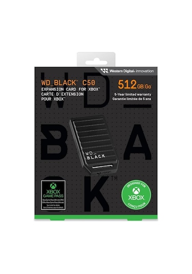 WD Black C50 WDBMPH5120ANC-WCSN Xbox Için 512 GB Depolama Genişletme Kartı