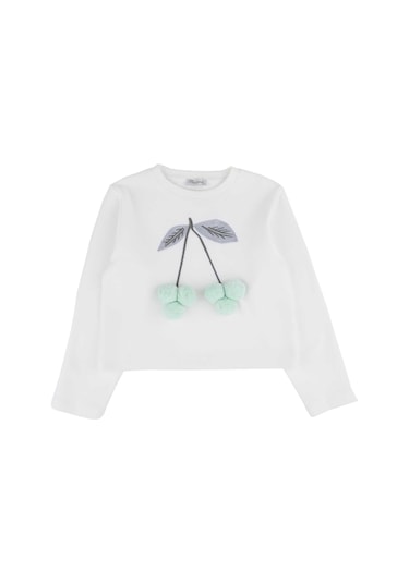 Bestkids Kız Çocuk Kiraz Desenli Sweatshirt 6-14 Yaş 001