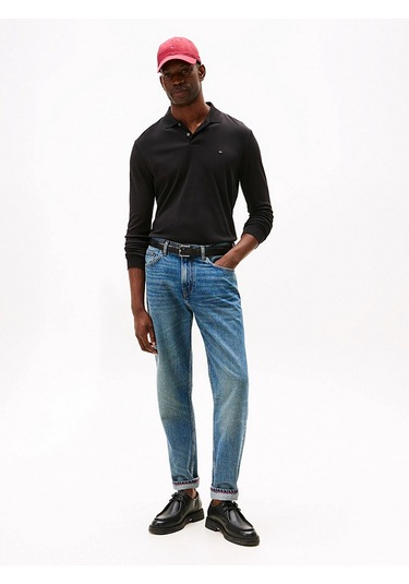 Tommy Hilfiger Mw0mw37317 Liquid Cotton Erkek Polo Tişört Siyah