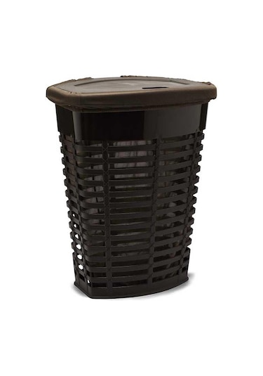 Primanova M-E44-10-10 Palm Kahve Kirli Çamaşır Sepeti Kahverengi