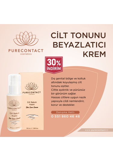 Purecontact Cilt Tonunu Eşitleyici ve Aydınlatıcı Bakım Kremi 100 ML