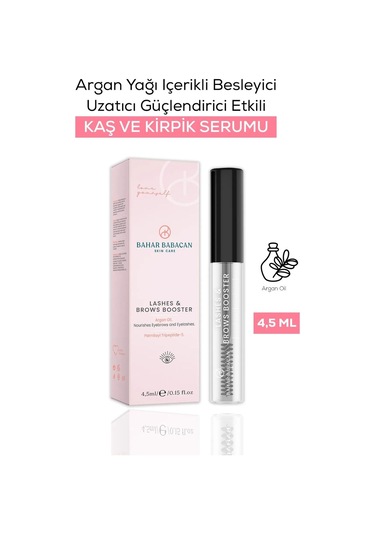 Bahar Babacan Argan Yağı İçerikli Besleyici Uzatıcı Güçlendirici Kaş ve Kirpik Serumu 5 ML