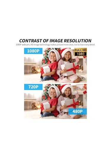 Jeemson Siyah 1080p Manuel Odaklı Web Kamerası - 360 Döner, Mikrofonlu Ve İkili Hoparlörlü, Usb 2.0 Plug & Play, Ders Ve Canlı Yayın İçin