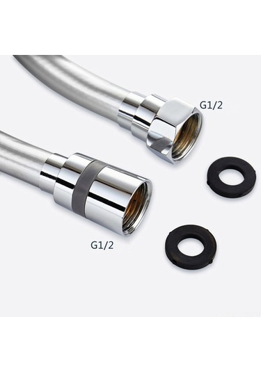 Ulzyvf 6,5 Ft Esnek Bükülmez Duş Hortumu - Sızdırmaz Contalı, 360 Döner Bakır Bağlantılı Diğer