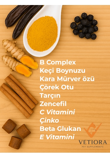 Vetiora Köpekler İçin Sindirim Ve Bağışıklık Sistemi Güçlendirici Immune Ödül Maması Formunda, 150 Gr