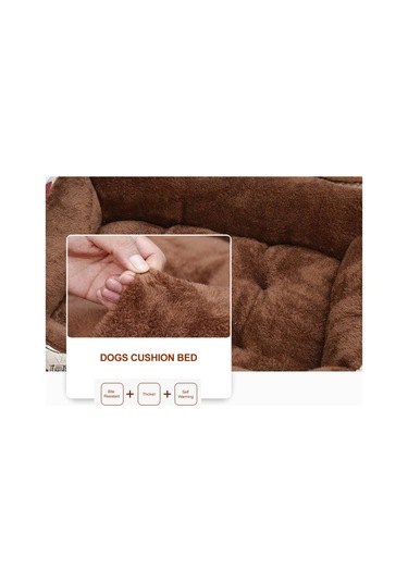 60 45cm Arctic Velvet Kahve Rengi Evcil Hayvan Yatağı Köpek Yatağı Kedi Yatağı, Küçük, Orta Ve Büyük Köpek Yatağı