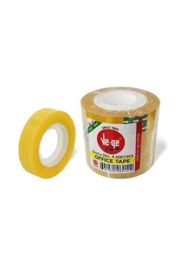 Vege Ve Ge Ofis Bandı 12x33 M 4'lü Paket