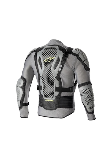 Alpinestars Bionic Action V2 Body Armour Tam Gövde Koruma Gri Sarı