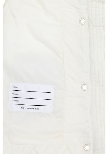 U.s. Polo Assn. Kız Çocuk Krem Yelek Dokuma 50299190-vr071 Krem