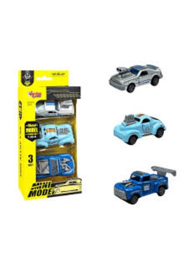 3 Parça Çek Bırak Mini Model Metal Clasic Araba 1:64 -2