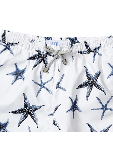 Fiji Ice Star Desenli Erkek Cocuk Mayo Beyaz