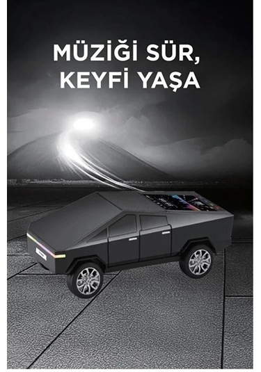 D68 Cyber Model Araba Tasarımlı Bluetooth Hoparlör 15w Güçlü Ses Rgb Led /tws/usb