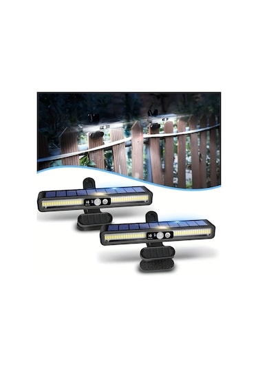 Xuweiwei 2 Adet Siyah Güneş Kilitli Peyzaj Işıkları Geceye Kadar Açık Duvara Bağlanabilir Bahçe Çit Dış Mekan Dekorasyon