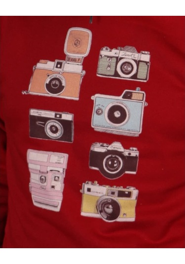 Kapşonlu Sweatshırt (380855819) Bordo