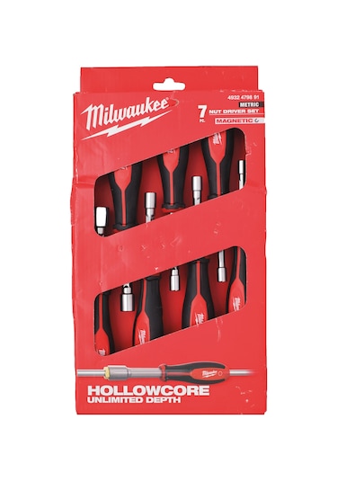 Milwaukee Hollowcore Manyetik Lokma Tornavida Set - 7 Parça 4932479891