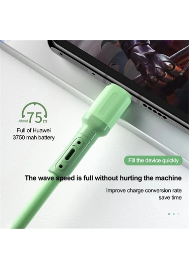 Nnbılı 3a Usb C Kablosu Hızlı Şarj Tip C Sıvı Yumuşak Silikon Veri Kablosu Purple 1m Diğer