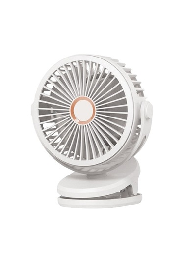 Fan Sessiz Şarj Küçük Klipsli 10000mah Usb Masaüstü 4363 Beyaz