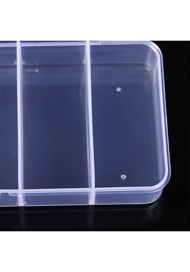 Boncuk Takı İçin Taşınabilir Şeffaf Plastik Saklama Kutusu Bölme Konteyner