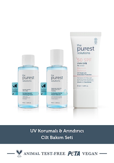 Uv Korumalı & Arındırıcı Cilt Bakım Seti