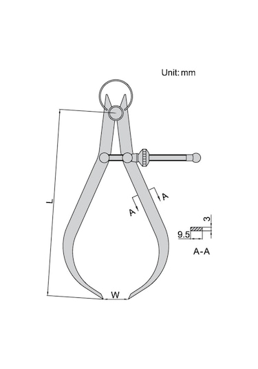 Ayarlı Dış Çap Pergeli 300 MM