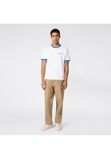 Champion Ss Regular Fit Erkek Beyaz T-shirt 222168 2800324