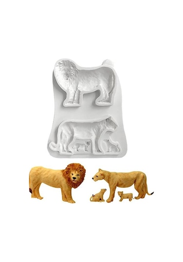 Fondan Kalıp Esnek Yapışmaz Silikon Orman Hayvan Mousse Fondan Kalıp Kek Dükkanı A