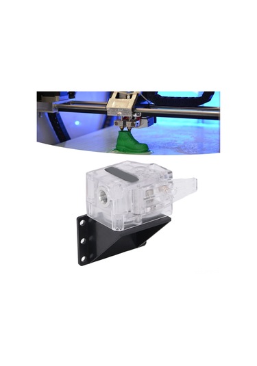 Tenfowee Tam Metal İkili Dişli Ekstruder: 3:1 Oranlı, Ayarı Kolay, 1.75mm Filamentler İçin, 3d Yazıcılar İçin Transparan Tasarım