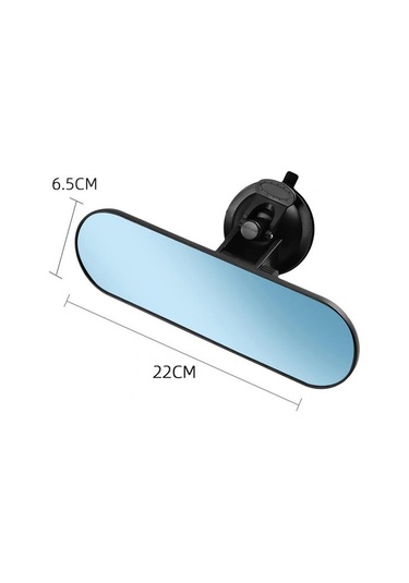 Sones Czc-220 Araba Güçlü Vantuz Büyük Görüş Düz Dikiz Aynası Mavi Ayna