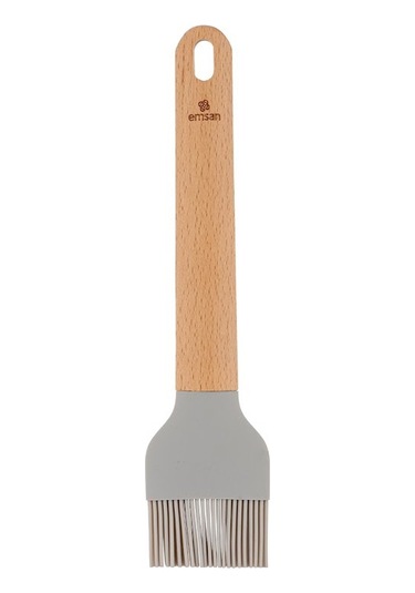 Emsan Soft Silikon Fırça Spatula Seti Gri Gri