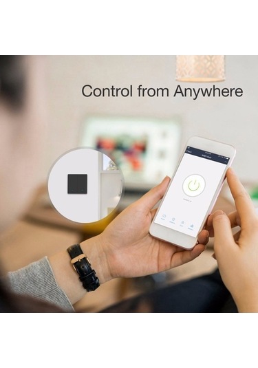 Novahub Akıllı Wi-fi Anahtarı - Google Asistan Uyumlu, Dokunmatik Ve Ses Kontrollü Anahtar Siyah, Dokunmatik Kullanımlı Siyah