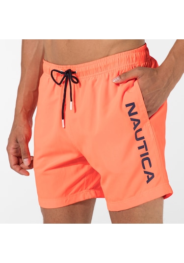 Nautica Erkek Turuncu Mayo Şort Düz T35112t Turuncu