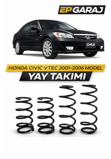 Honda Cıvıc Vtec 2001-2006 Uyumlu Ön Arka Yay Takımı 4 Parça Oem