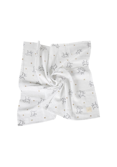 3'Lü Kuzu Müslin Örtü 75x75 Cm Çok Renkli