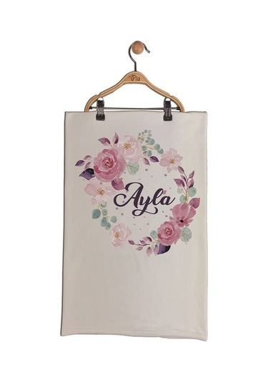 Pia Baby Gl 1914-11 Isme Özel Bebek Battaniye Yastık Seti Çok Renkli