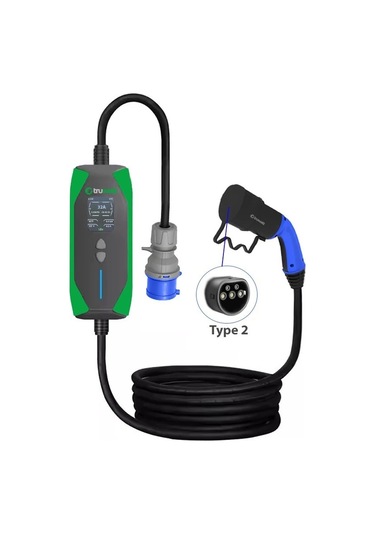 Truwatt 5 Metre 7.4kw Taşınabilir Elektrikli Araç Şarj Aleti