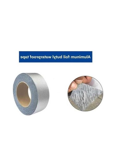 Pazly 10m Alüminyum Bant, Butil Sızdırmaz, Su Geçirmez, Yüksek Sıcaklık, D Etiket, Süper Yapışkanlı, Çatı Onarımı, Borular İçin, 56790391