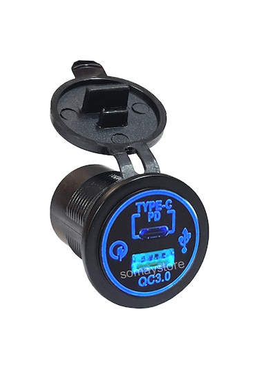Marin Pano Tip Usb 3.0 + Type-C Soketi 12-24V