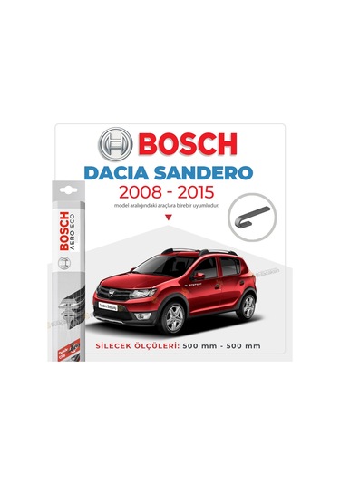 Dacia Sandero Muz Silecek Takımı 2008-2015 Bosch Aeroeco N11.4157