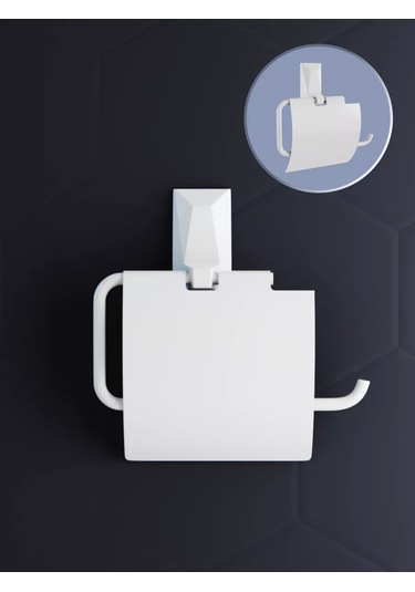 Kleber Kapaklı Ice Tuvalet Kağıdı Tutucu 208962493 Beyaz