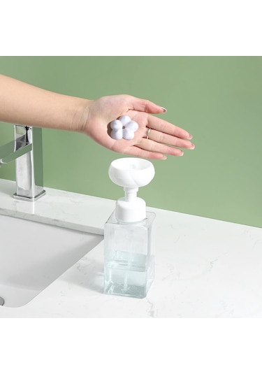 Qfdr 450ml Boş Doldurulabilir El Pompası Şişe Şampuan Konteyner